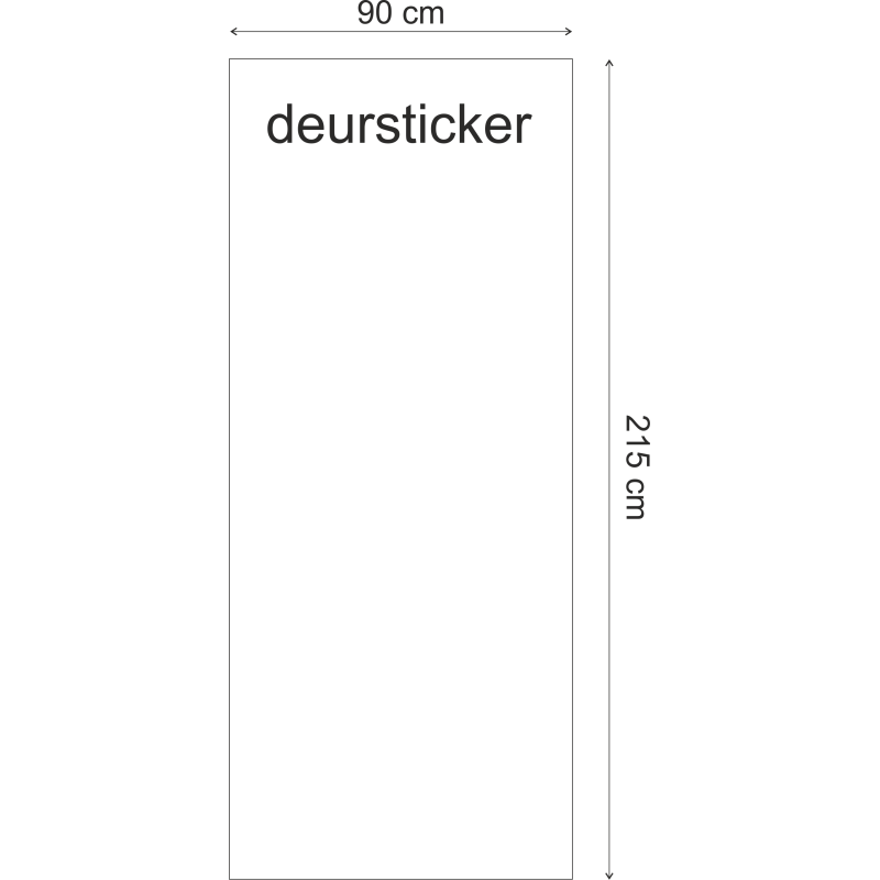 Easy Deur Sticker 215 cm x 90 cm